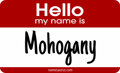 Hello my name is Mohogany png download