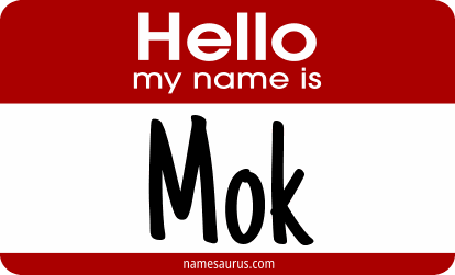 Hello my name is Mok png download