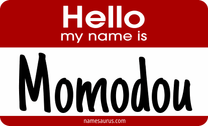 Hello my name is Momodou png download