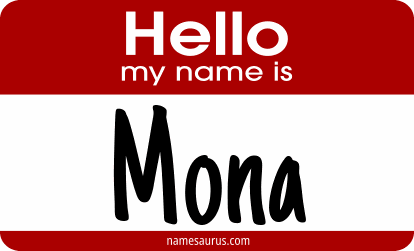 Hello my name is Mona png download