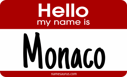 Hello my name is Monaco png download