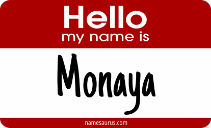 Hello my name is Monaya png download