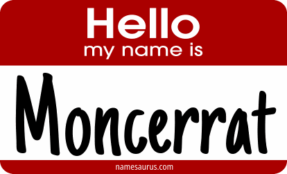 Hello my name is Moncerrat png download