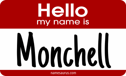 Hello my name is Monchell png download
