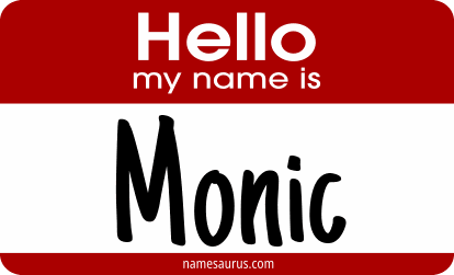 Hello my name is Monic png download