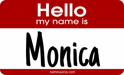 Hello my name is Monica png download
