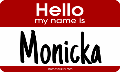 Hello my name is Monicka png download