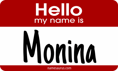 Hello my name is Monina png download