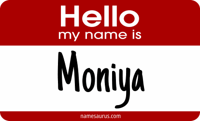 Hello my name is Moniya png download