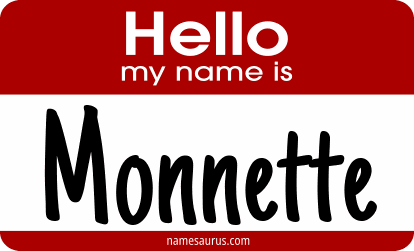 Hello my name is Monnette png download