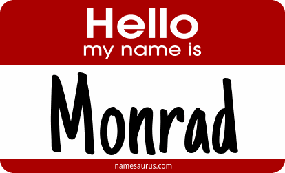 Hello my name is Monrad png download