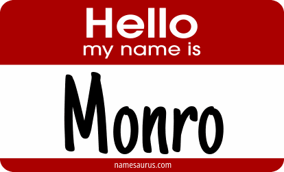 Hello my name is Monro png download