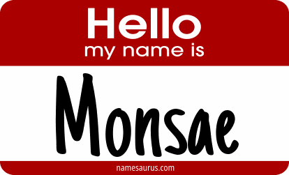 Hello my name is Monsae png download