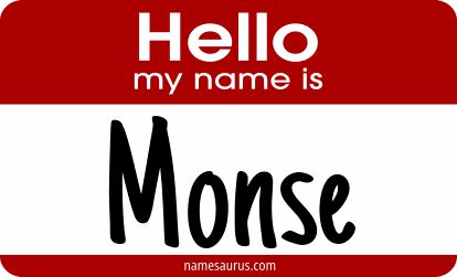 Hello my name is Monse png download