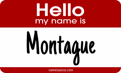 Hello my name is Montague png download