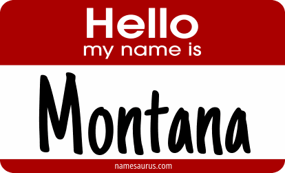 Hello my name is Montana png download