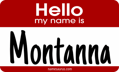Hello my name is Montanna png download