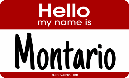Hello my name is Montario png download