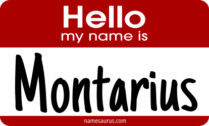 Hello my name is Montarius png download