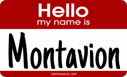 Hello my name is Montavion png download