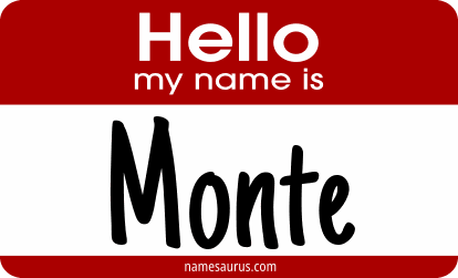 Hello my name is Monte png download