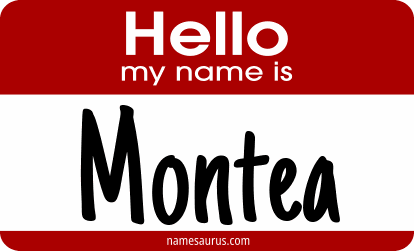 Hello my name is Montea png download