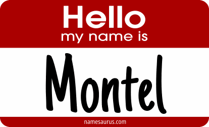 Hello my name is Montel png download
