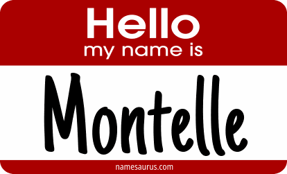 Hello my name is Montelle png download
