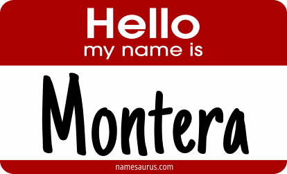 Hello my name is Montera png download