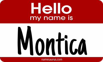 Hello my name is Montica png download