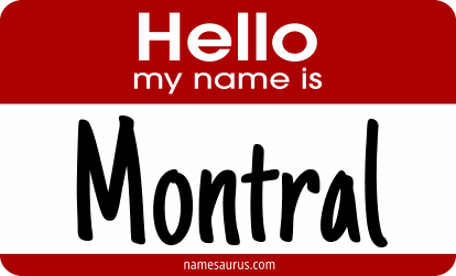 Hello my name is Montral png download