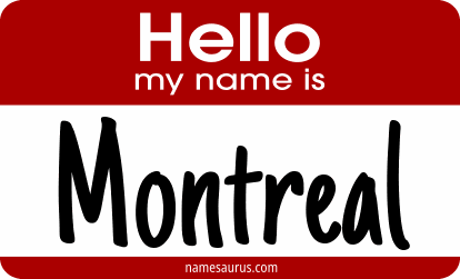 Hello my name is Montreal png download