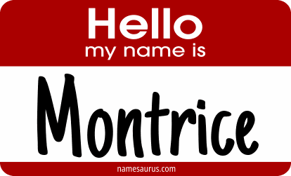 Hello my name is Montrice png download