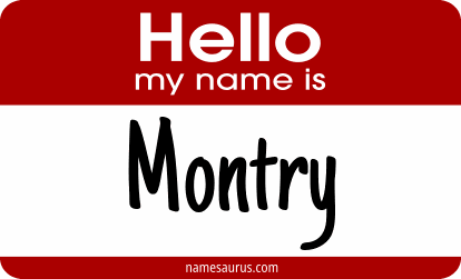 Hello my name is Montry png download