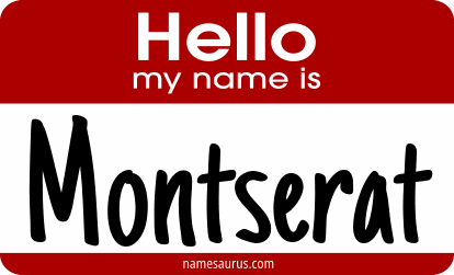 Hello my name is Montserat png download