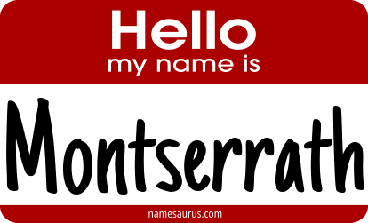 Hello my name is Montserrath png download