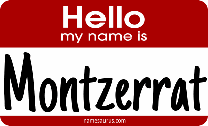 Hello my name is Montzerrat png download