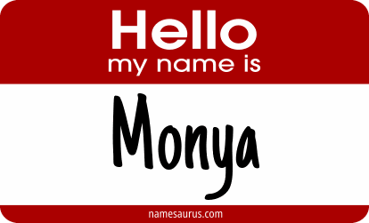 Hello my name is Monya png download