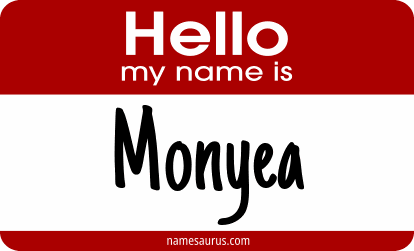Hello my name is Monyea png download