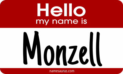 Hello my name is Monzell png download