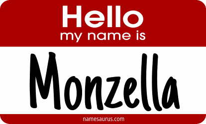 Hello my name is Monzella png download