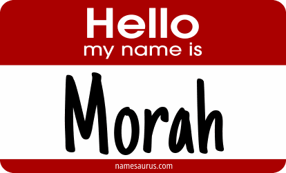 Hello my name is Morah png download