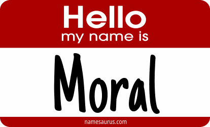 Hello my name is Moral png download