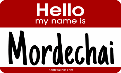 Hello my name is Mordechai png download