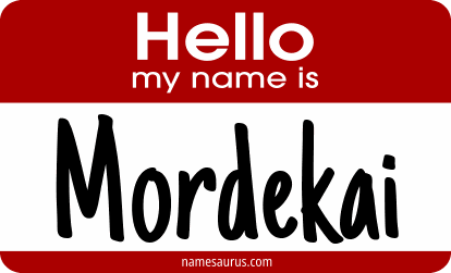 Hello my name is Mordekai png download