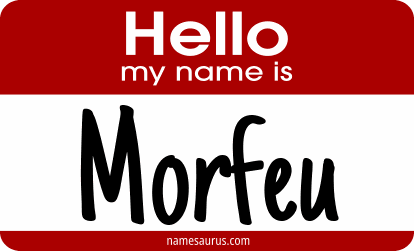 Hello my name is Morfeu png download