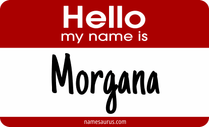 Hello my name is Morgana png download