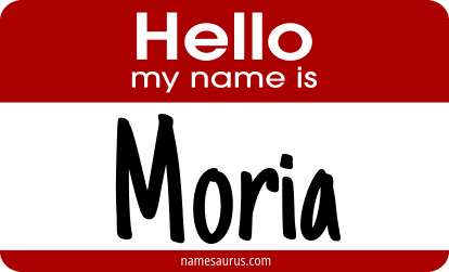 Hello my name is Moria png download