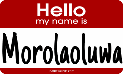 Hello my name is Morolaoluwa png download