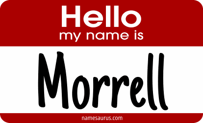 Hello my name is Morrell png download